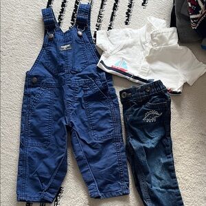 OshKosh B'gosh Navy Overalls 9 months